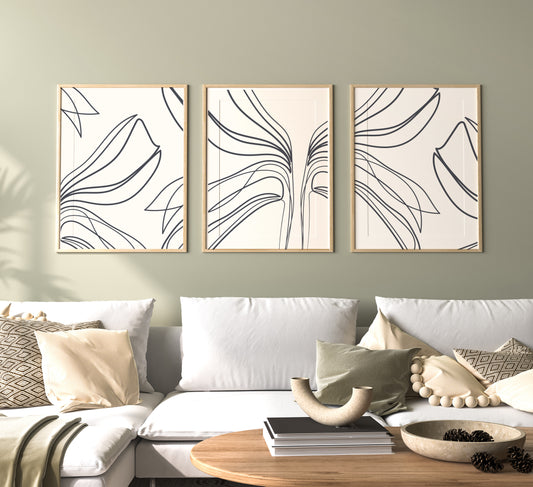 Flowers in December Wall Set