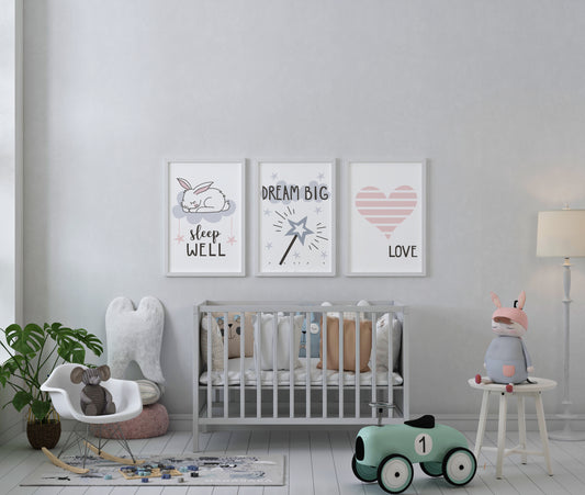 Sweet Dreams Trio Wall Set