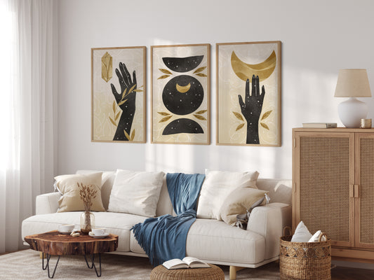Golden Hands Wall Set